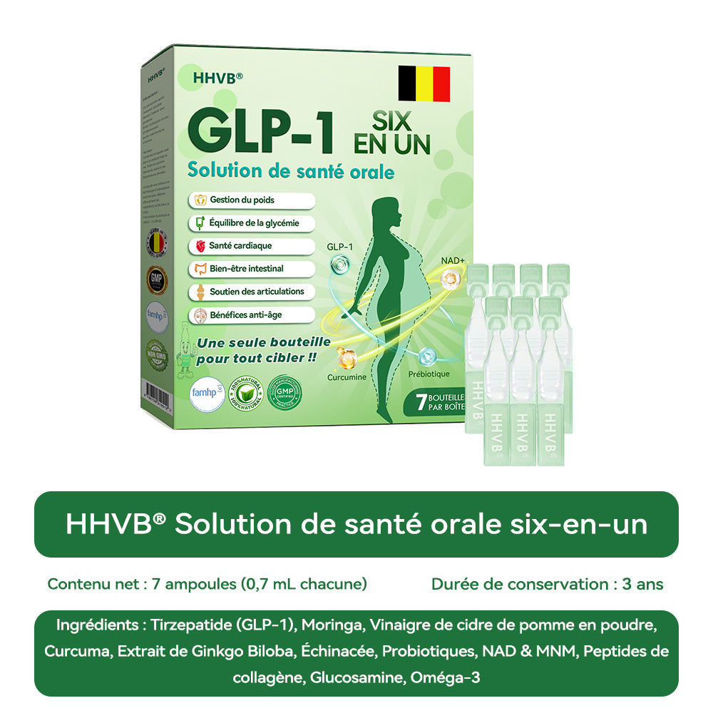 Magasin officiel | 𝑯𝑯𝑽𝑩®💖💖𝑮𝑳𝑷-1 SIX EN-UN Solution de santé orale (Juste une dose par jour, changements visibles en 7 jours) ✅ Pour l'obésité, la santé cardiovasculaire, le diabète, l'apnée du sommeil, les problèmes articulaires et plus encore.